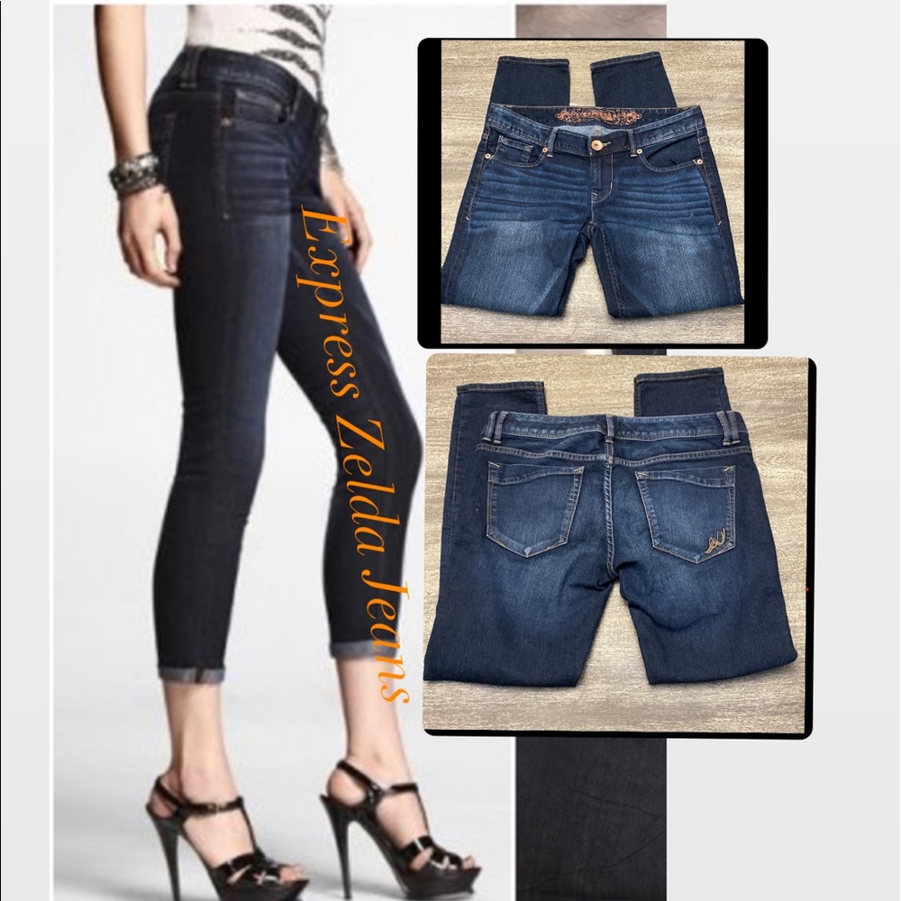 Express Zelda cropped legging slim fit ultra-low rise